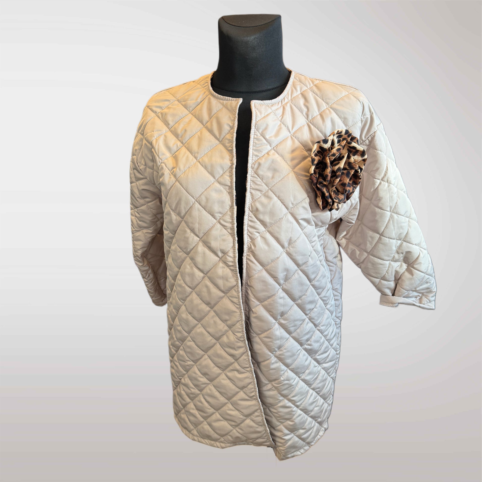 Women's Spring Coat with Rose