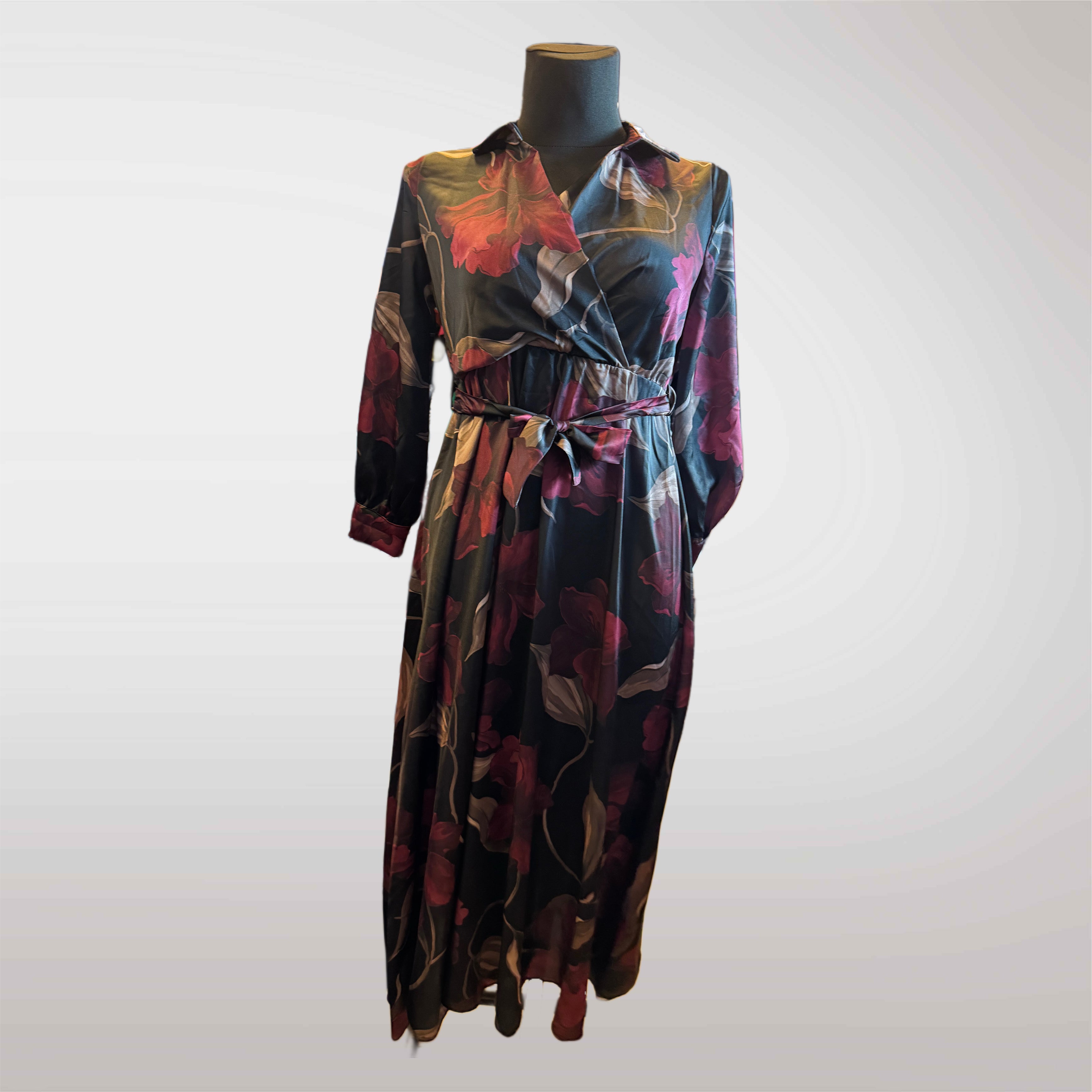 Long Spring Dress with Pattern