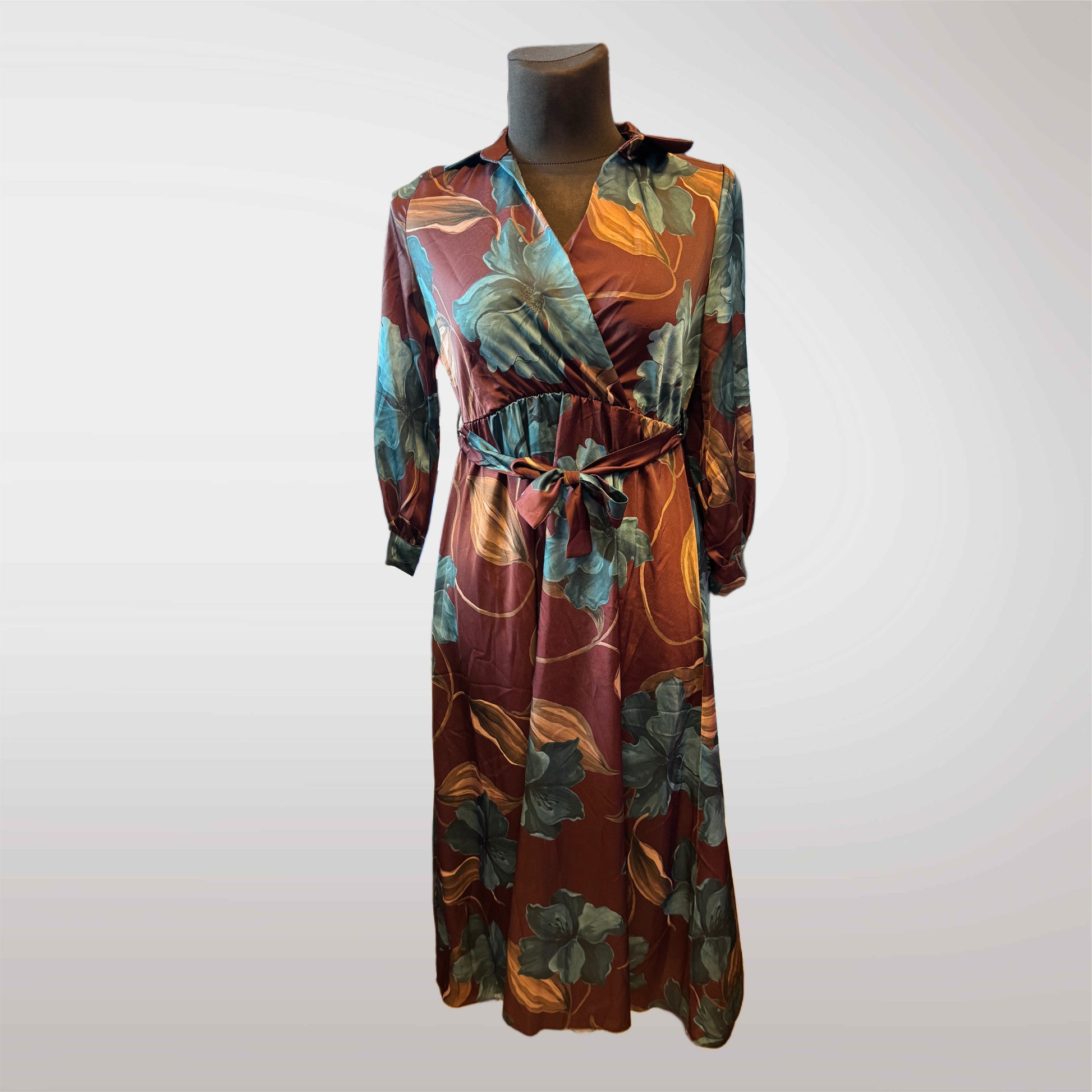 Long Spring Dress with Pattern