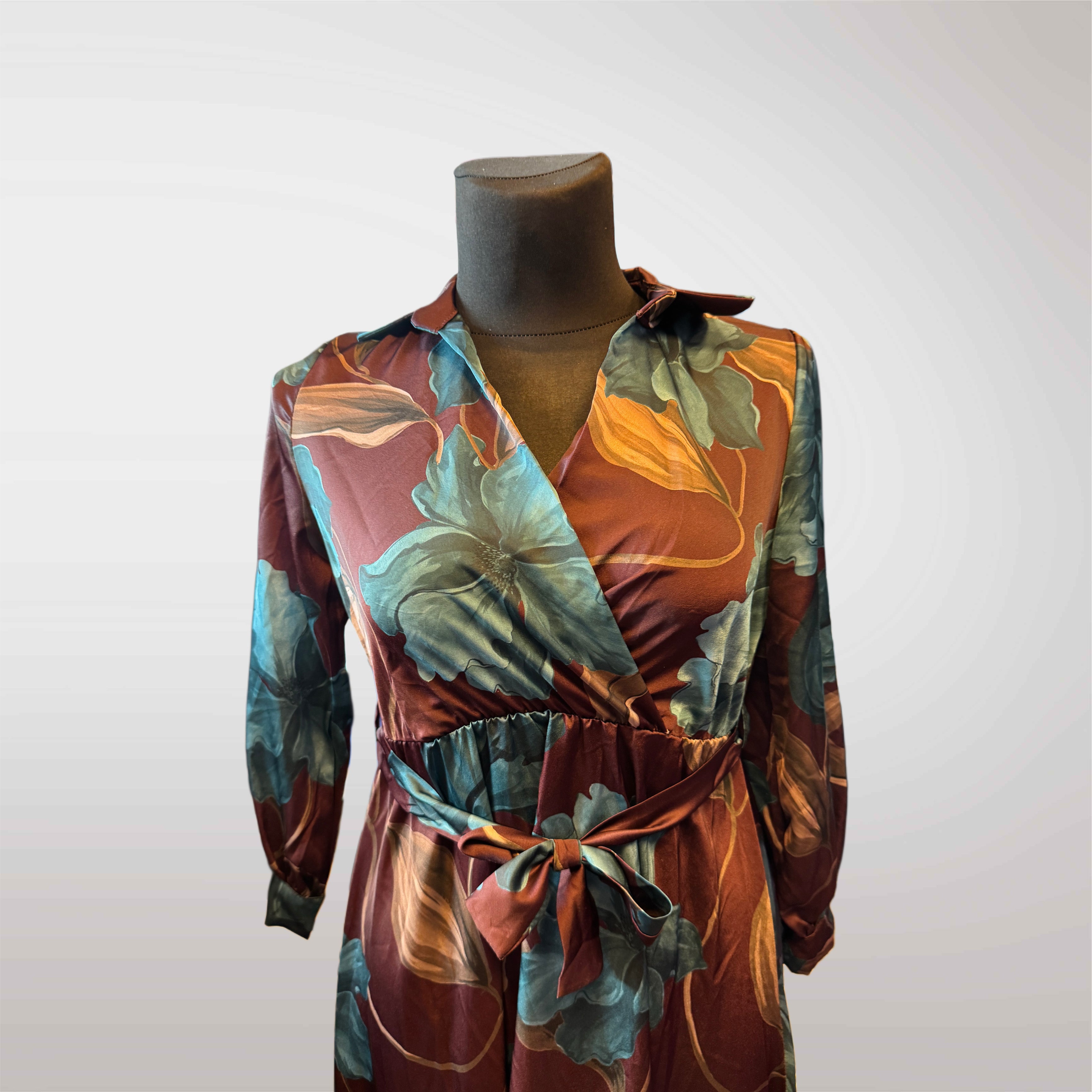 Long Spring Dress with Pattern