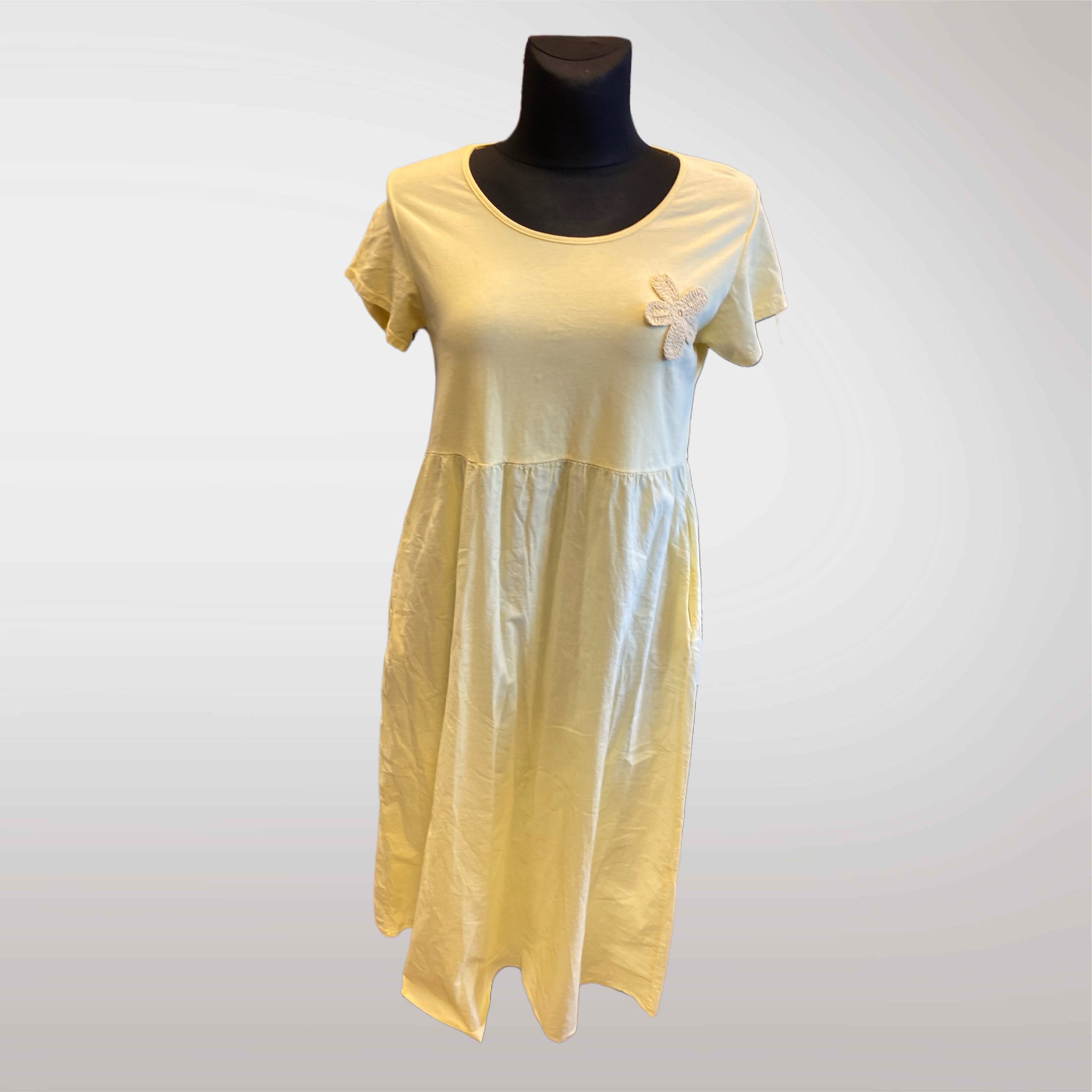 Cotton Dress with Flower