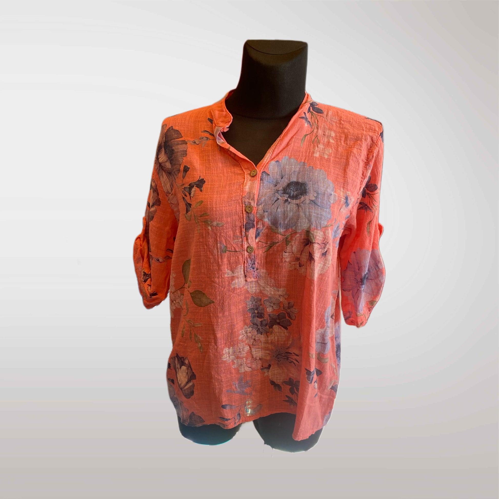 Women's Shirt with Floral Pattern