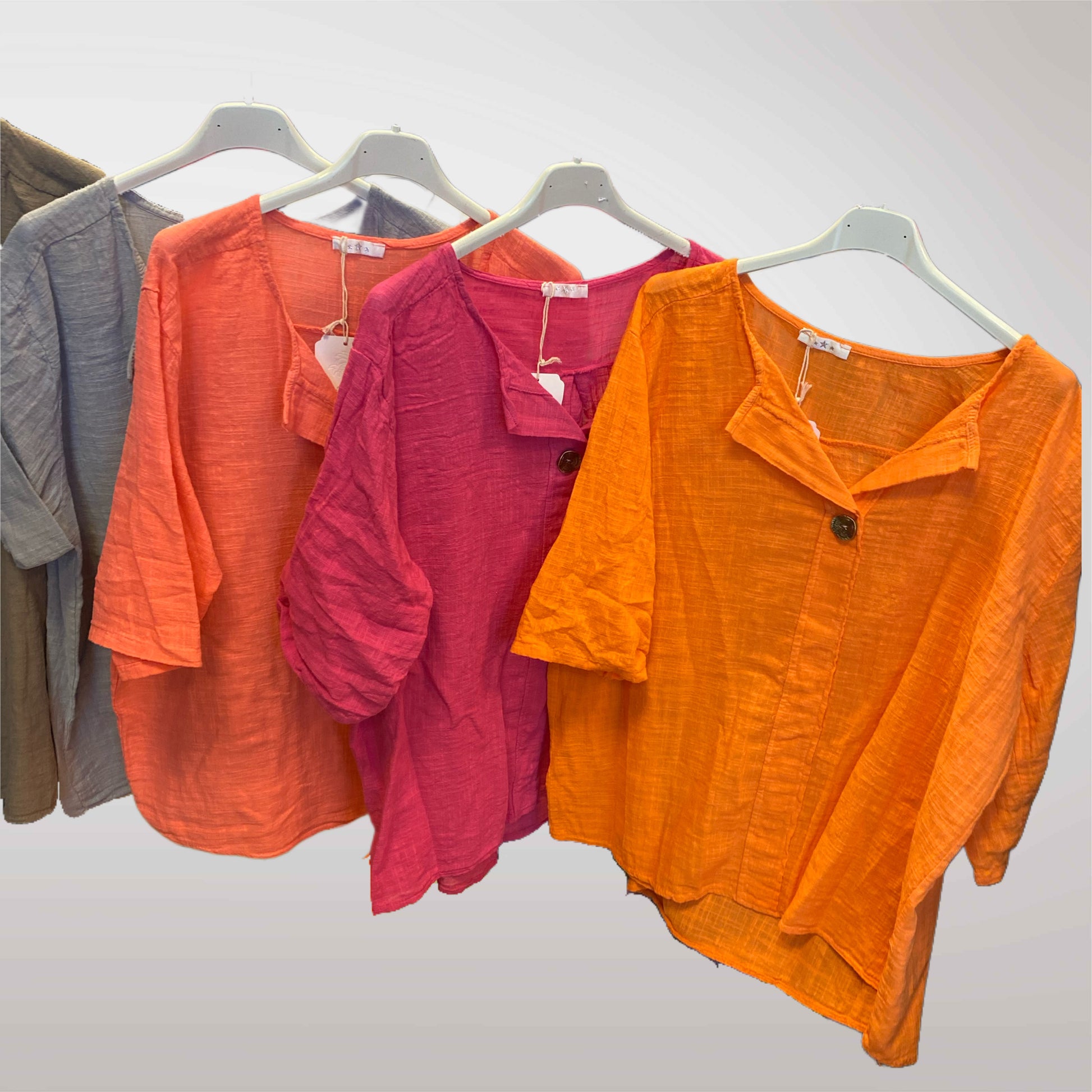 Summer Blouse With Button 