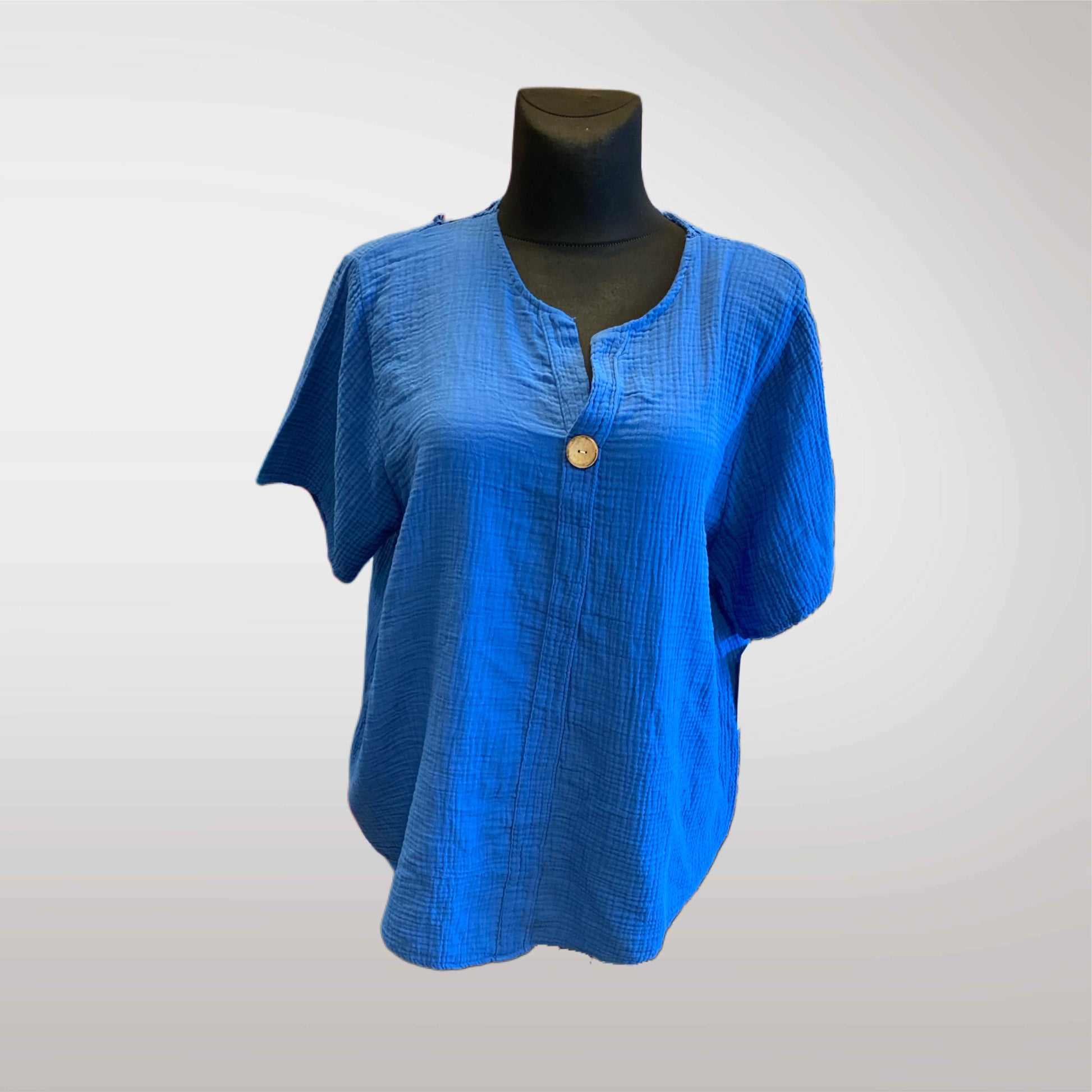 Summer Blouse With Openwork Back