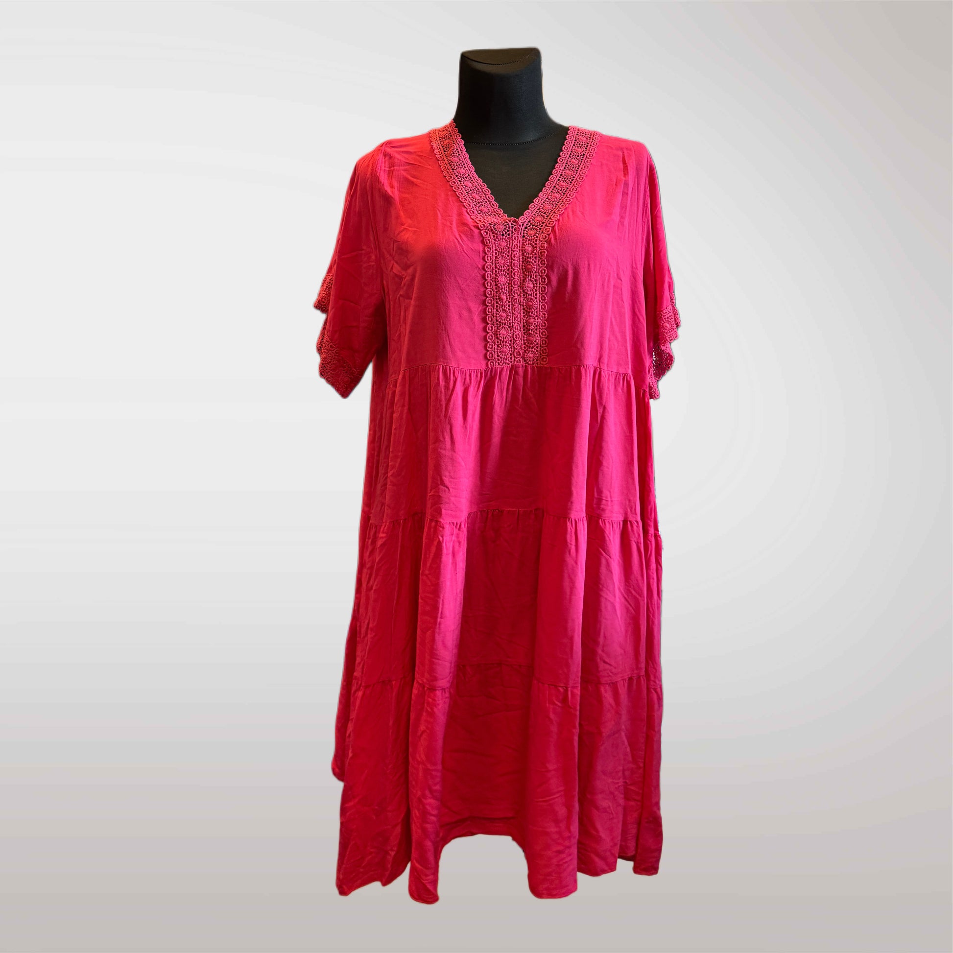Women's Dress Cotton Lace Oversize 