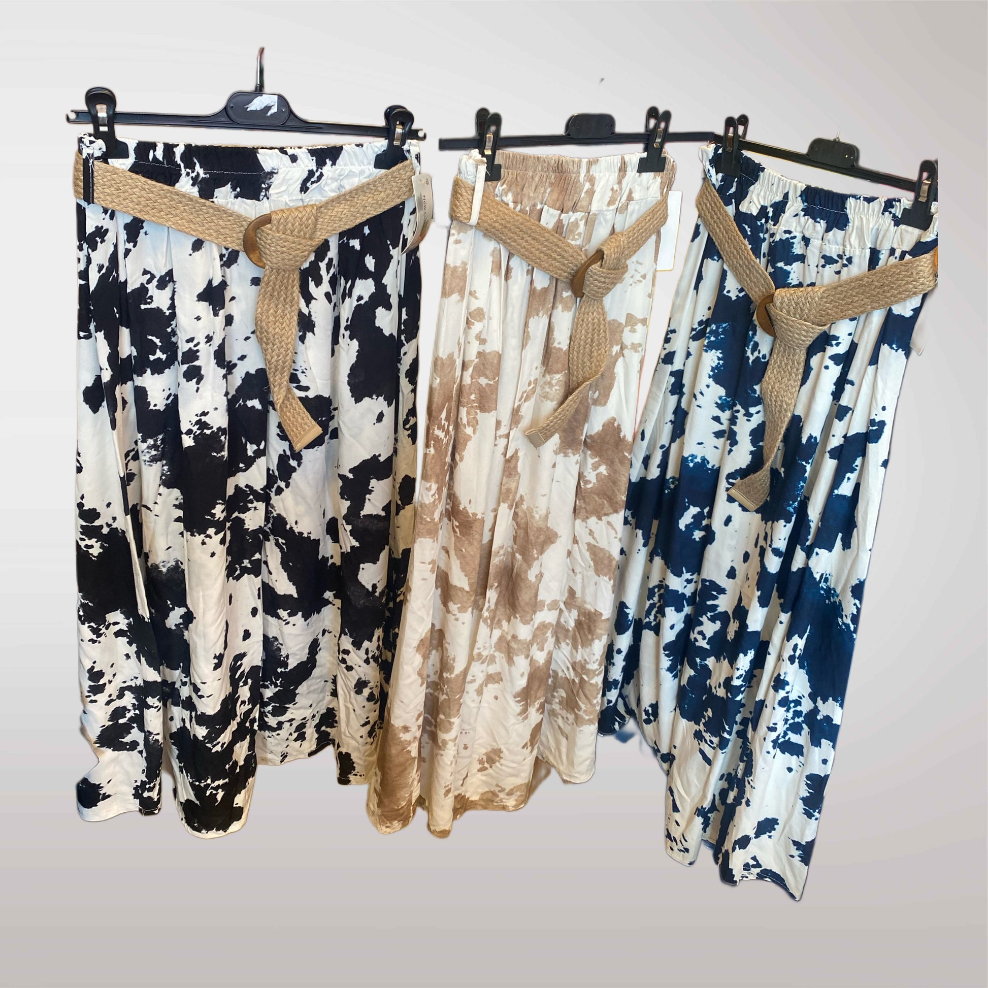 Women's Skirt In Cow Patches