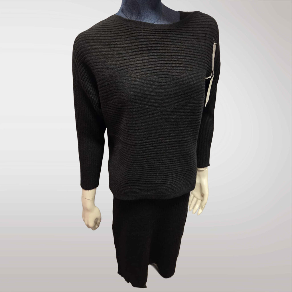 Damski Komplet Dzianinowy Sukienka i Sweter