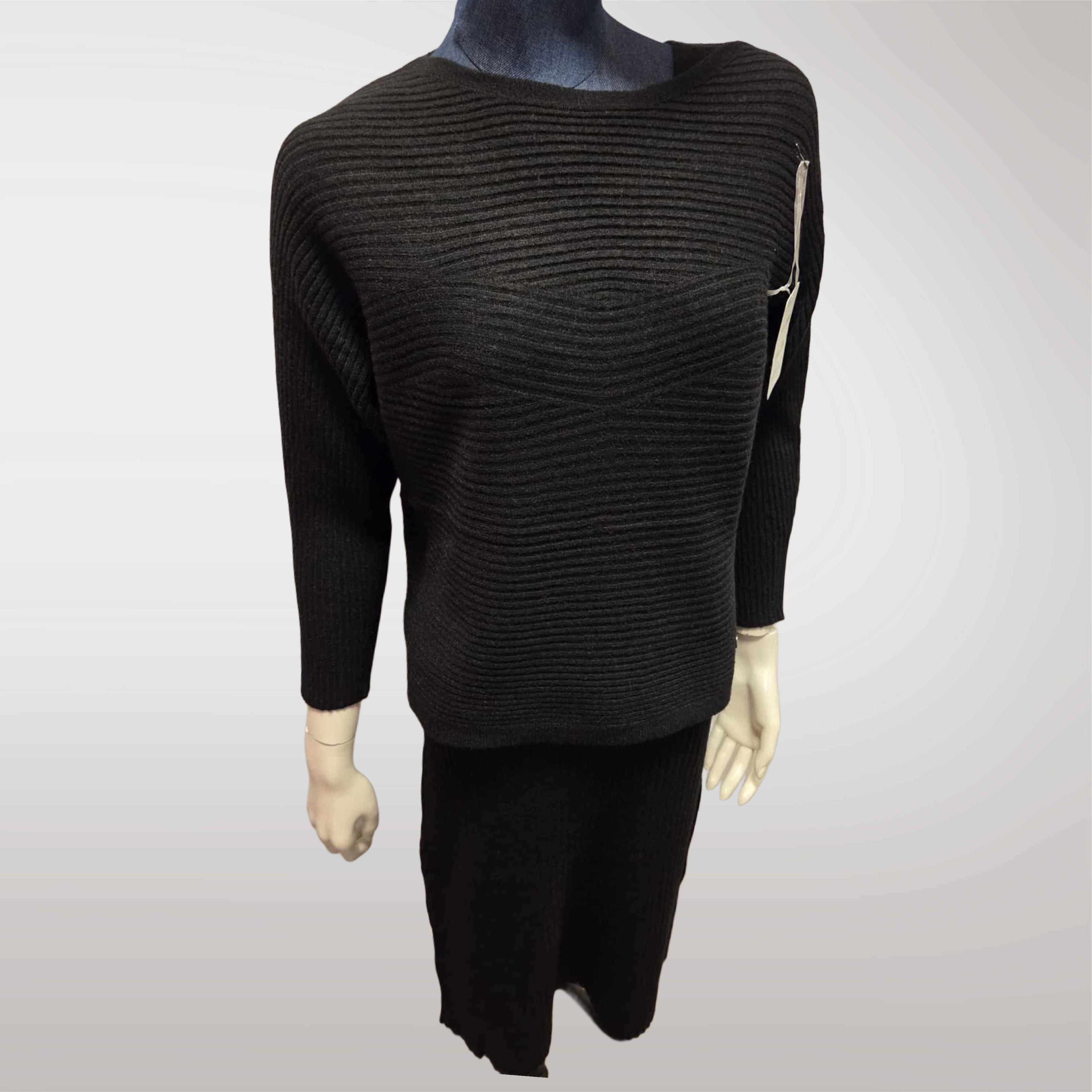 Damski Komplet Dzianinowy Sukienka i Sweter