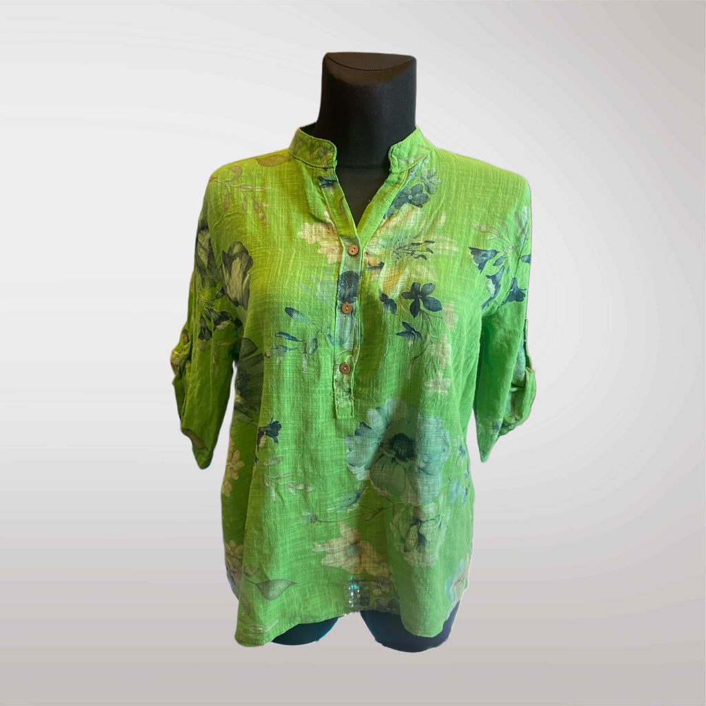 Women's Shirt with Floral Pattern