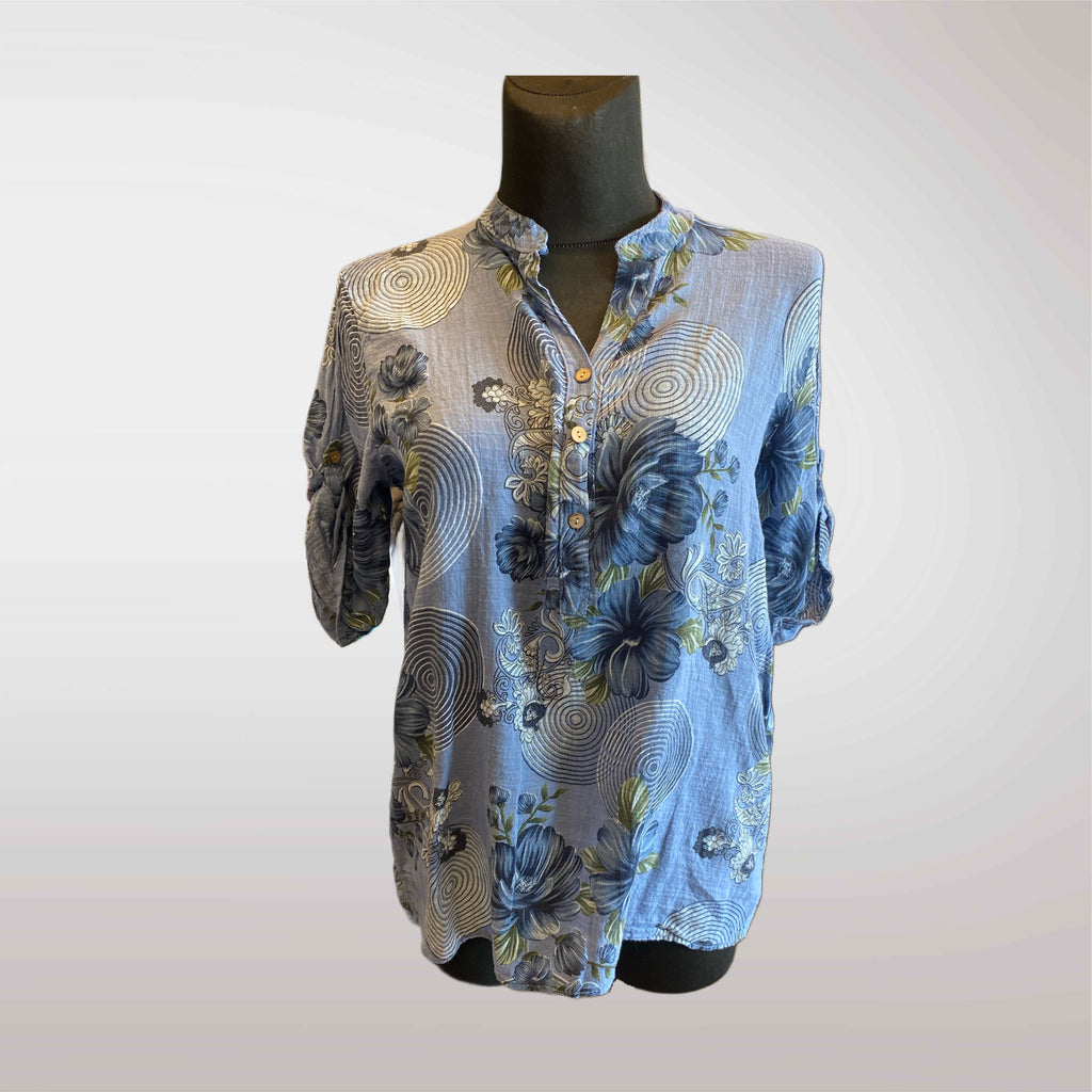 Bluzka Damska Kwiatowa Oversize