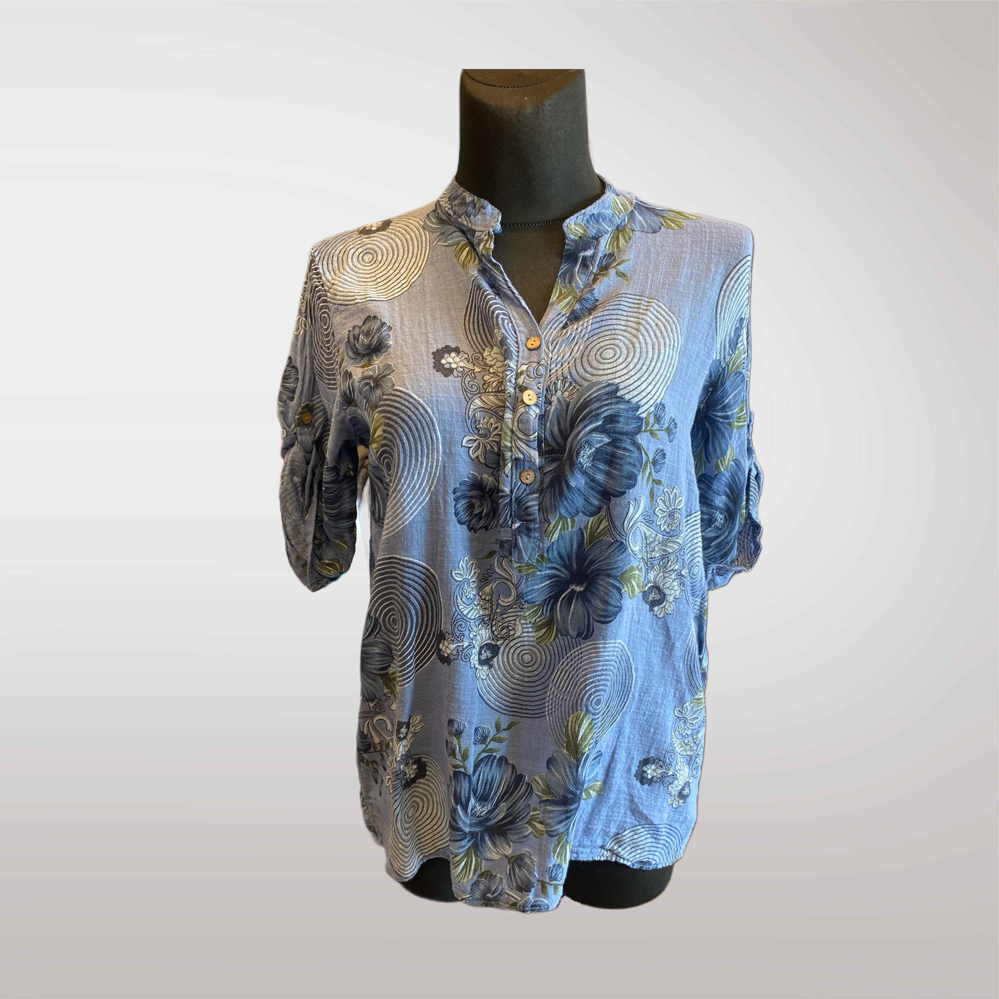 Bluzka Damska Kwiatowa Oversize
