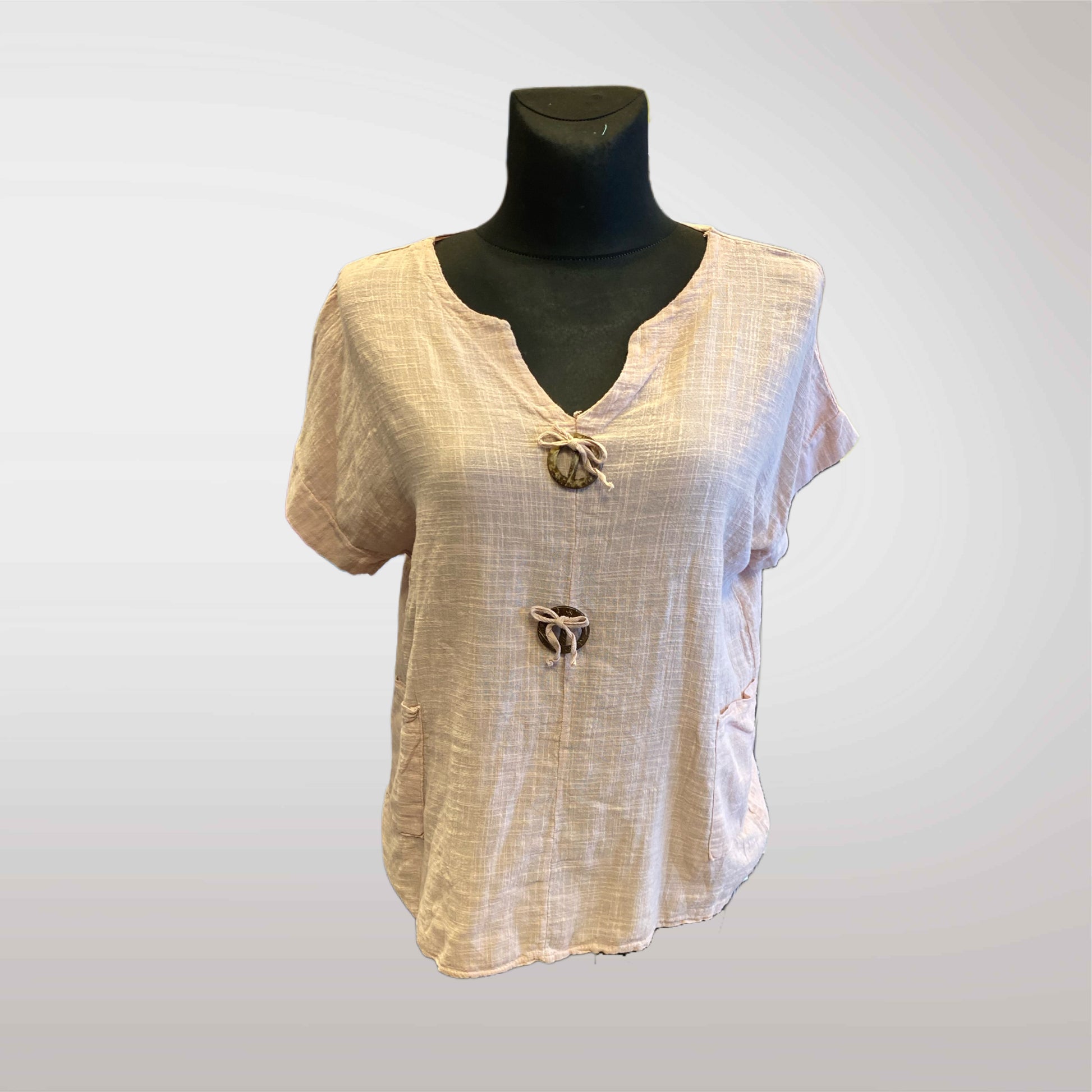 Summer Blouse With Buttons