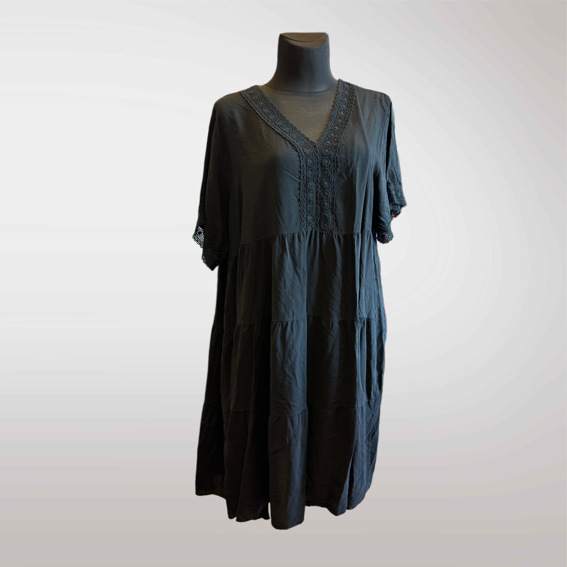 Women's Dress Cotton Lace Oversize 