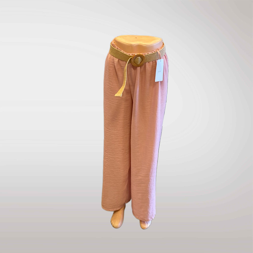 Wide Trousers with Belt Summer 