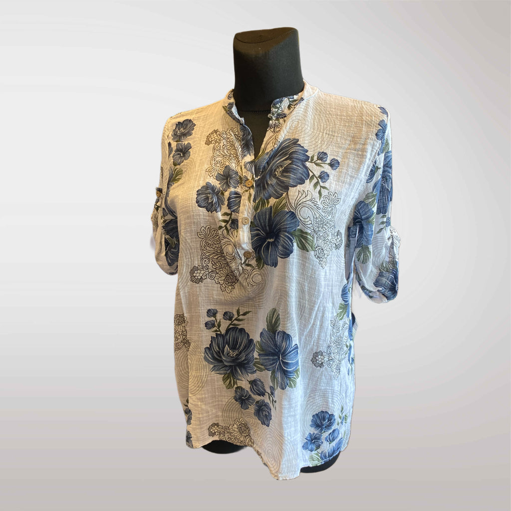 Bluzka Damska Kwiatowa Oversize