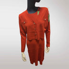 Zimowy Komplet Dzianinowy Sukienka + Sweter