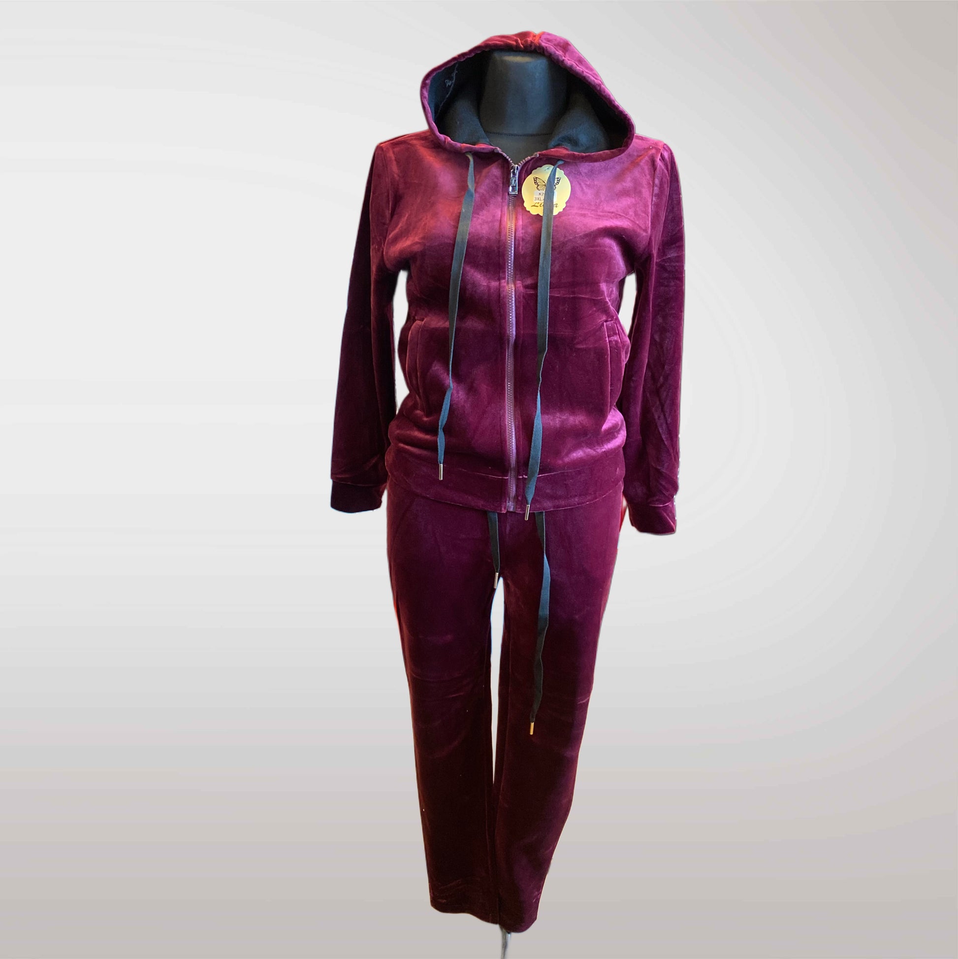 Women's Velour Tracksuit Set