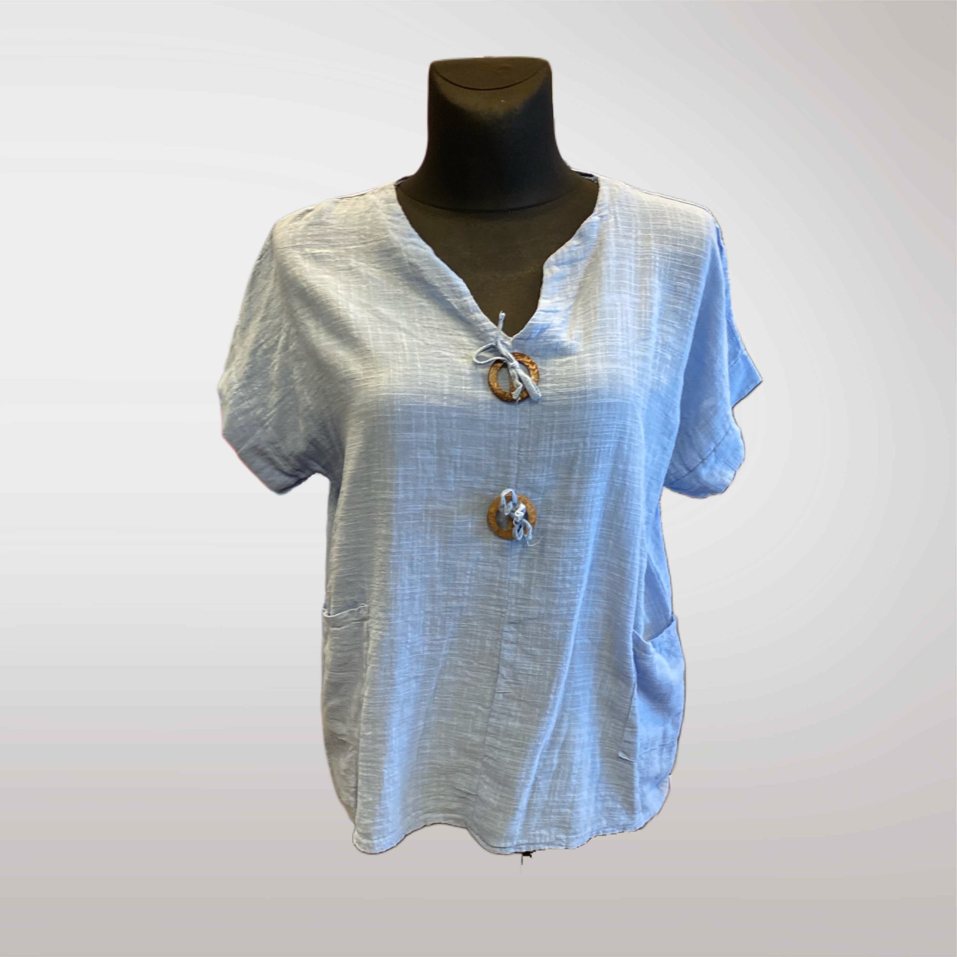 Summer Blouse With Buttons