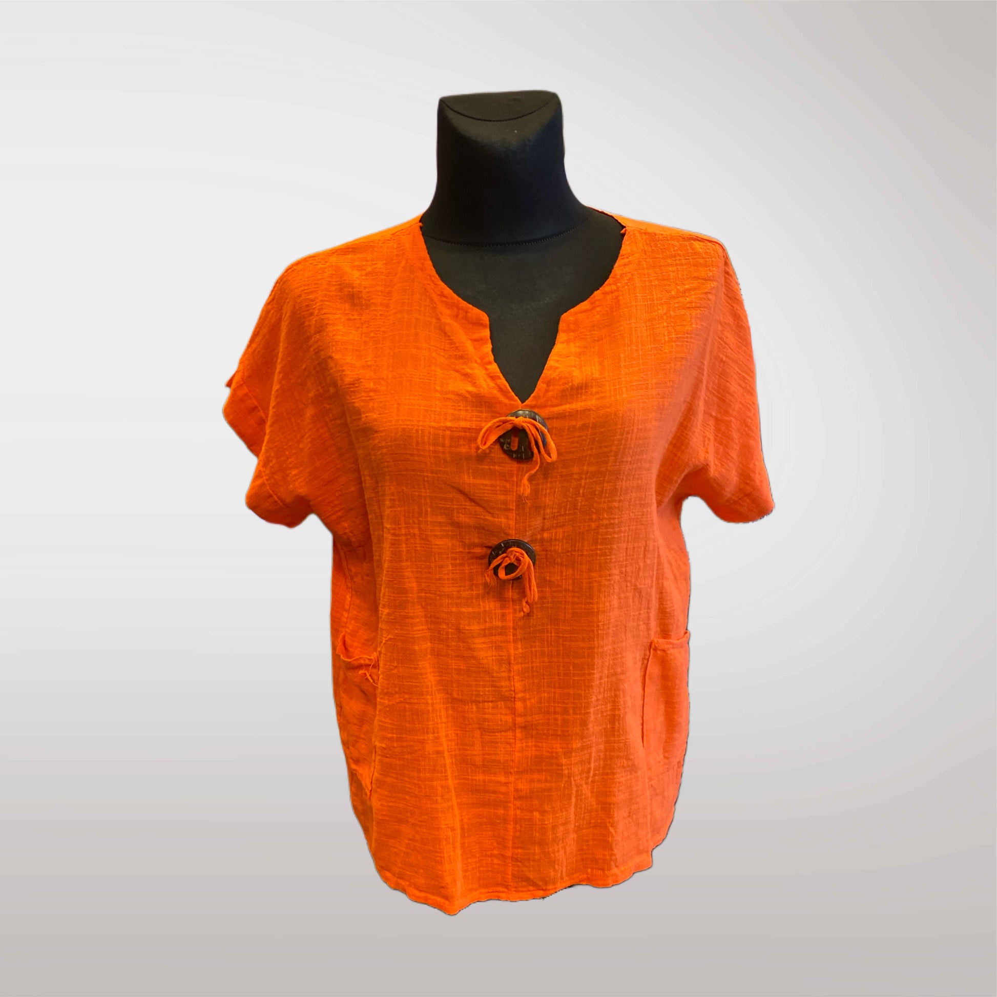 Summer Blouse With Buttons
