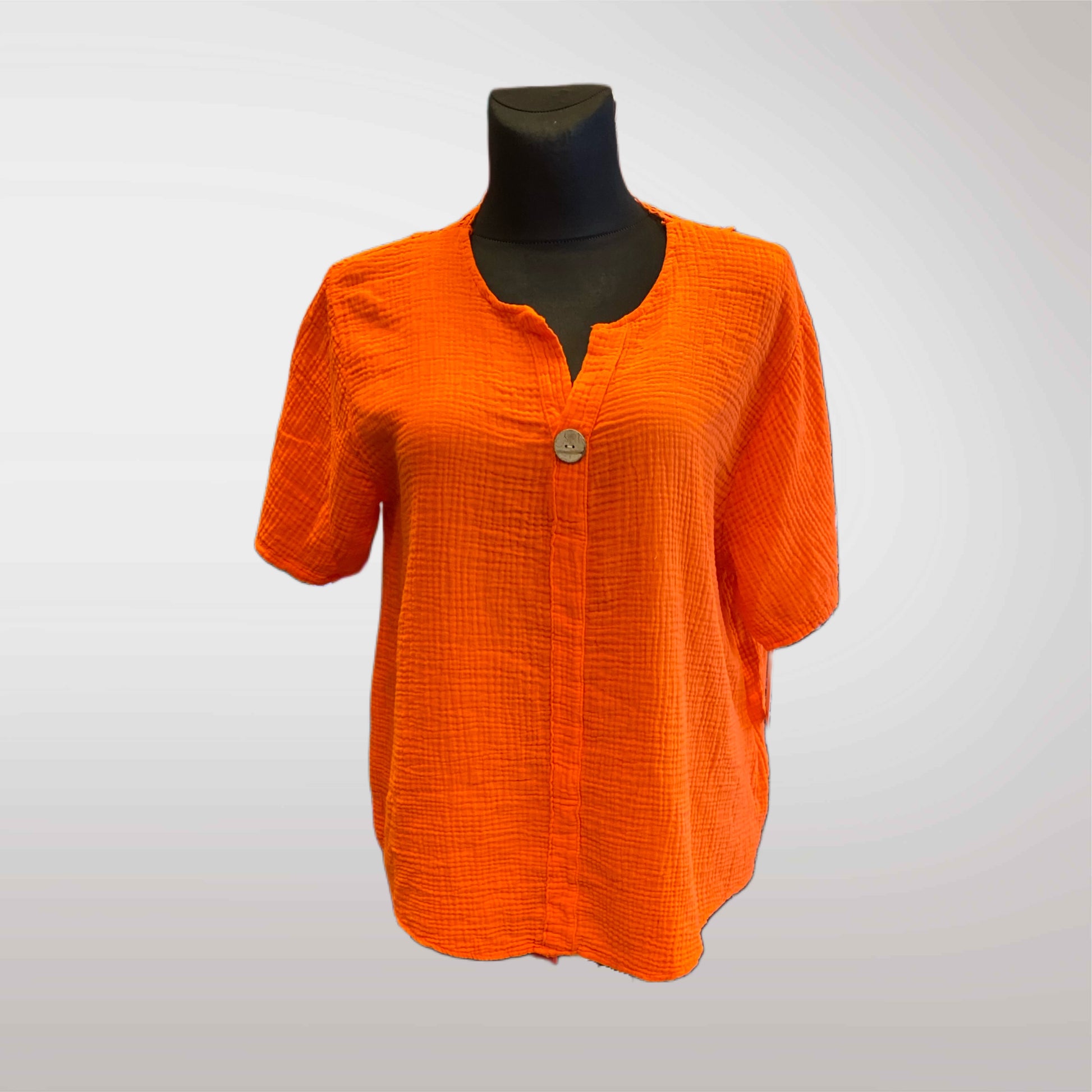 Summer Blouse With Openwork Back