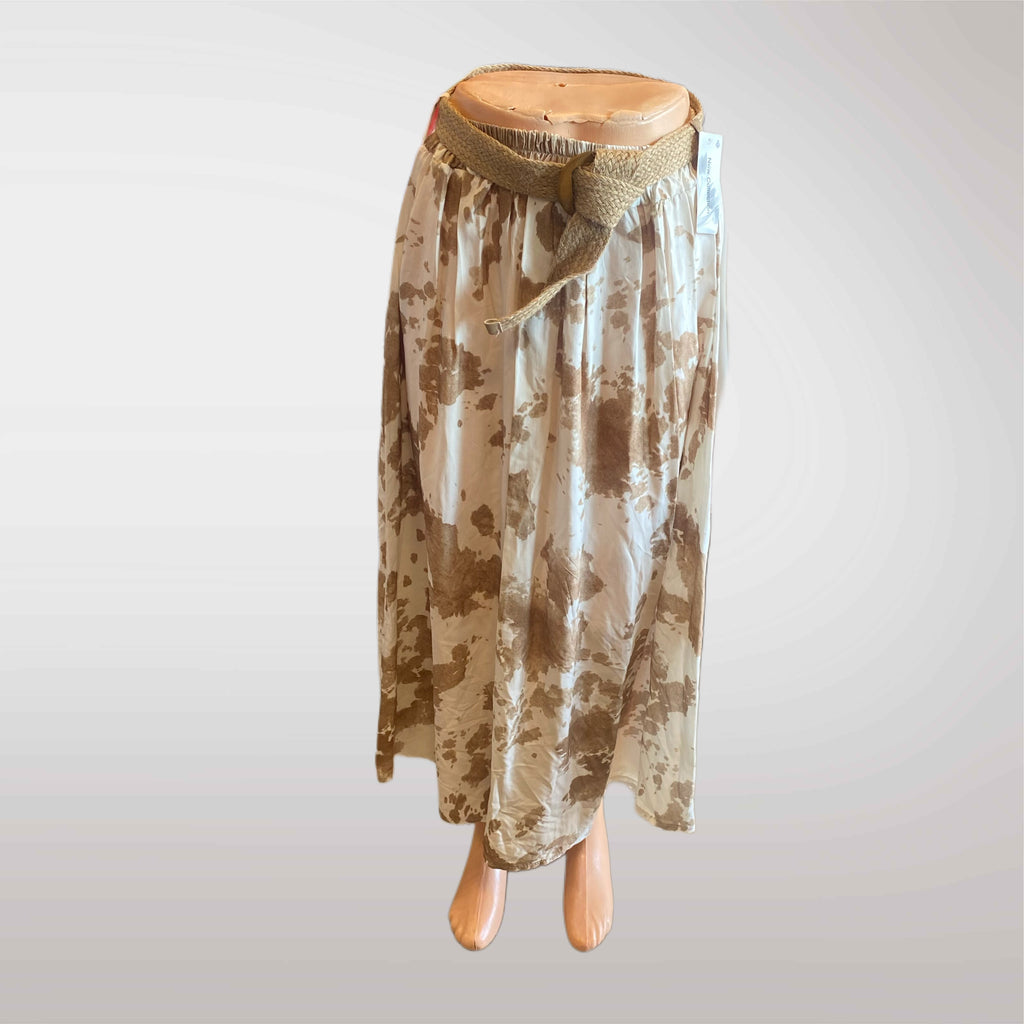 Women's Skirt In Cow Patches