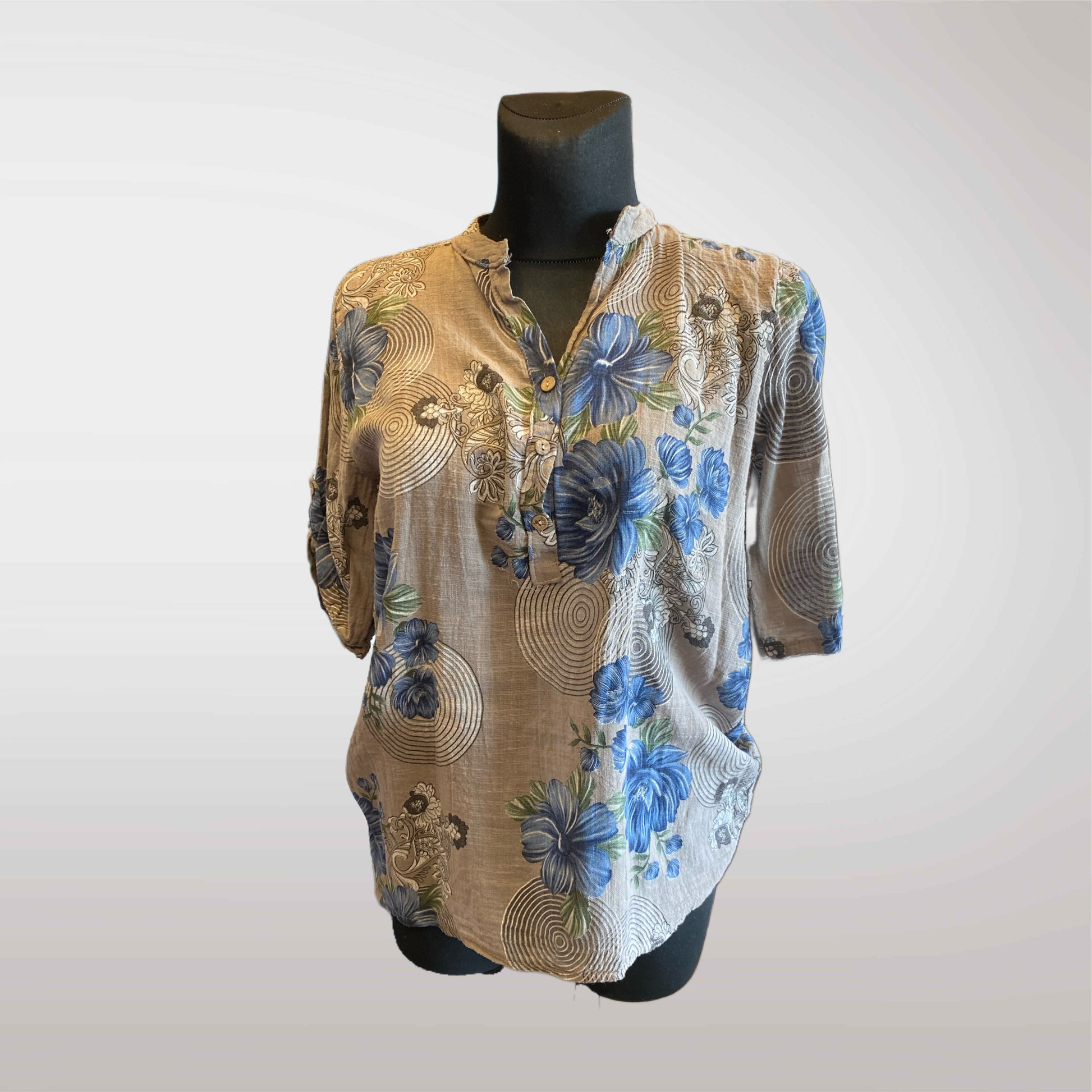 Bluzka Damska Kwiatowa Oversize