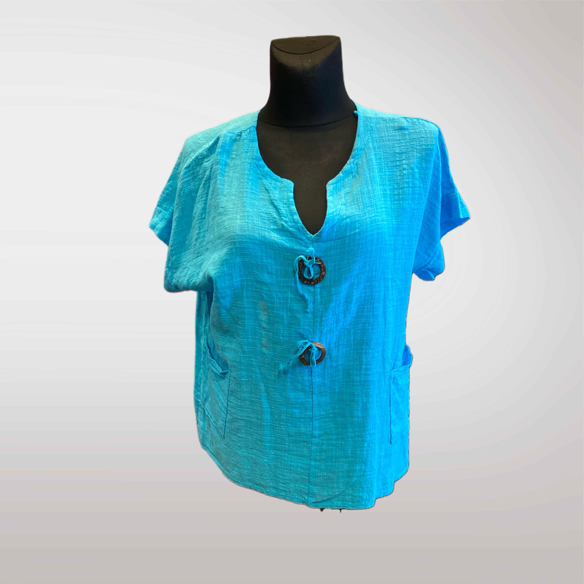 Summer Blouse With Buttons