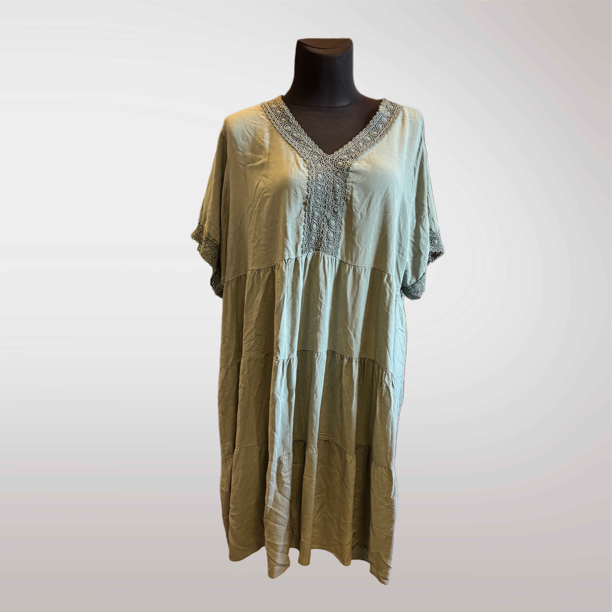 Women's Dress Cotton Lace Oversize 