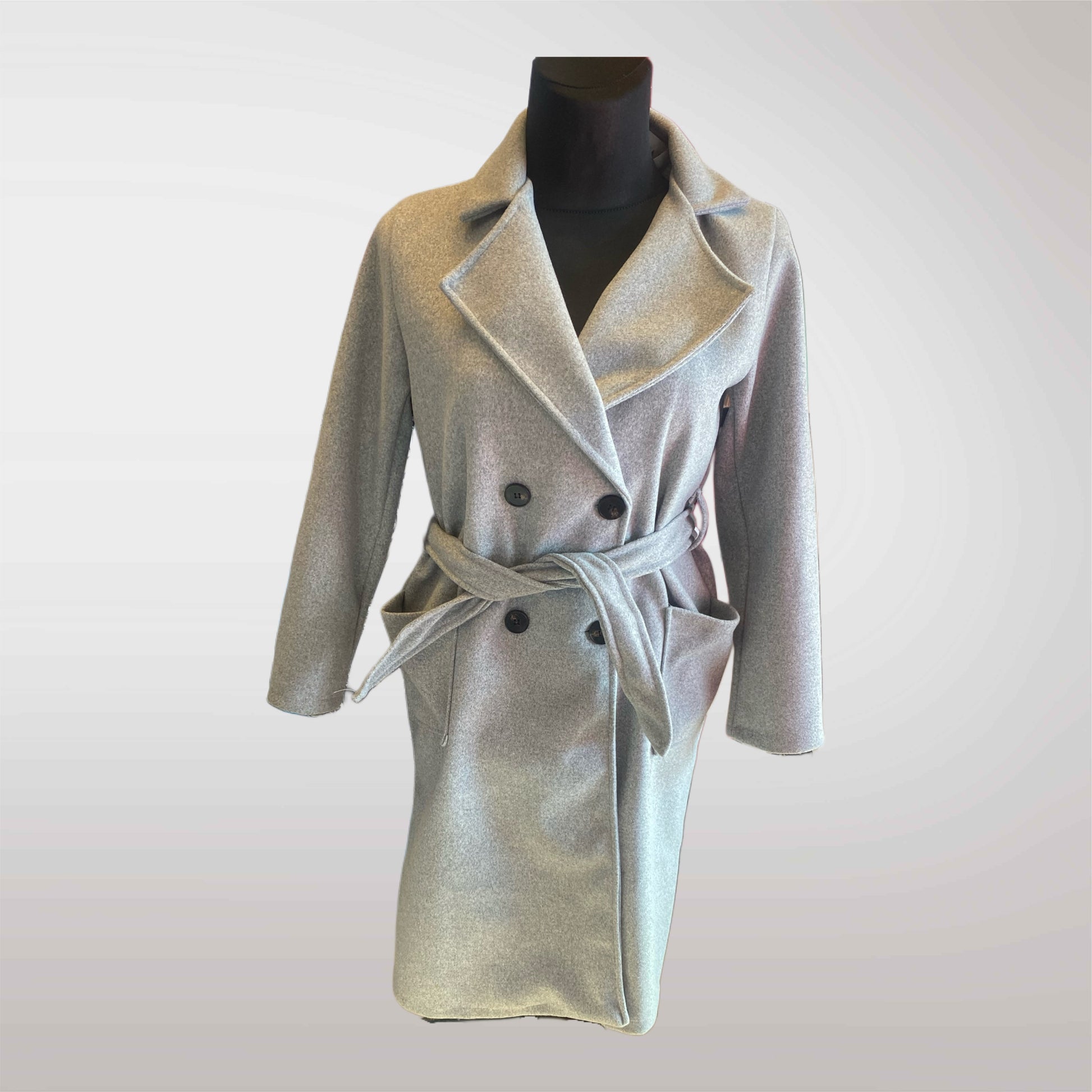 Spring Coat with Tie 
