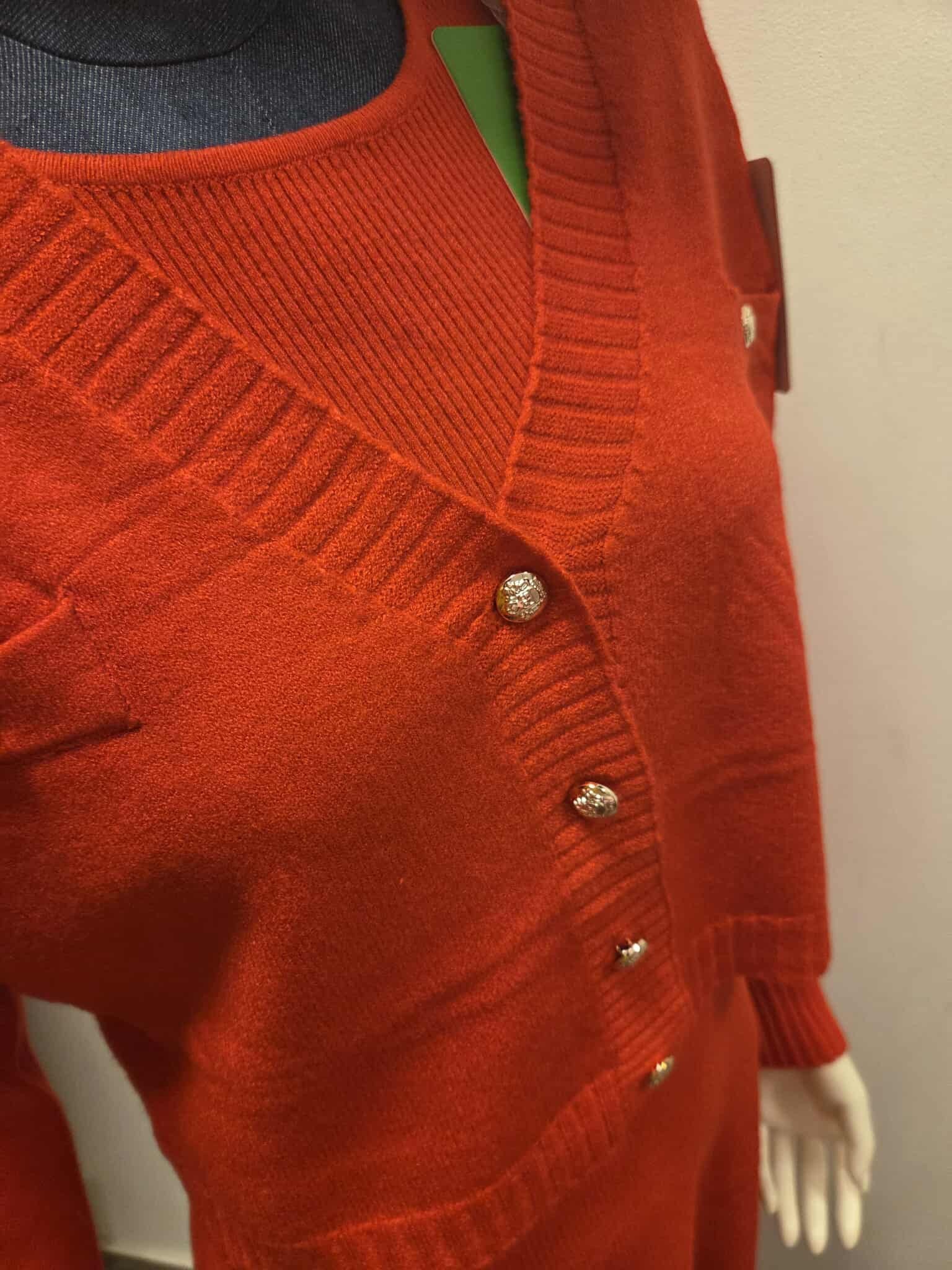 Zimowy Komplet Dzianinowy Sukienka + Sweter