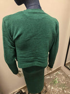 Zimowy Komplet Dzianinowy Sukienka + Sweter