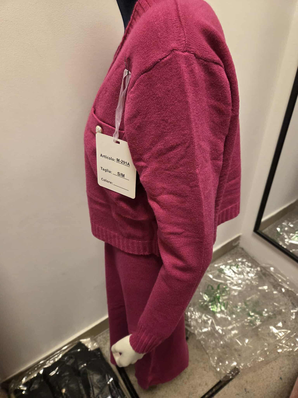 Zimowy Komplet Dzianinowy Sukienka + Sweter