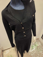 Zimowy Komplet Dzianinowy Sukienka + Sweter