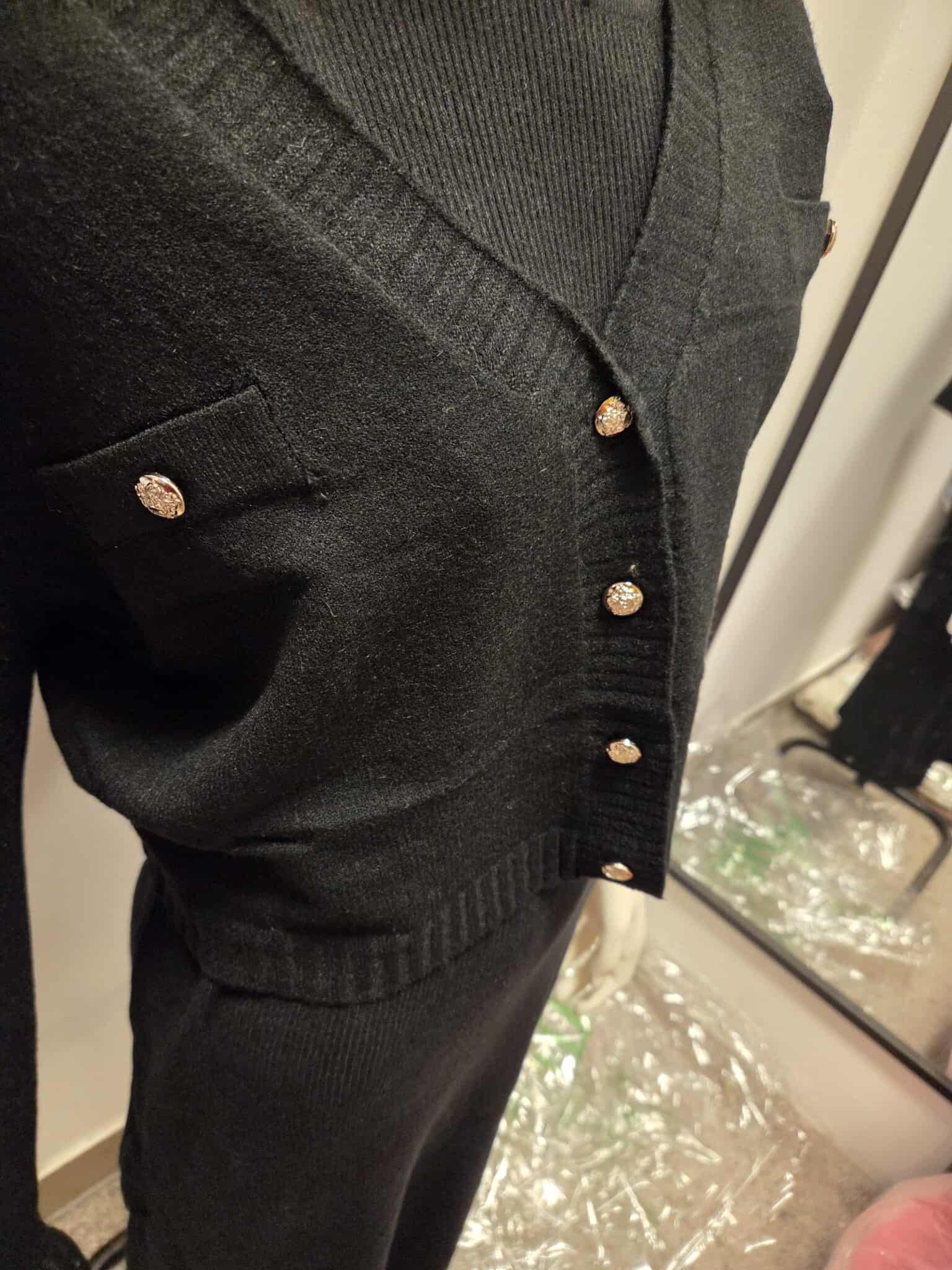 Zimowy Komplet Dzianinowy Sukienka + Sweter