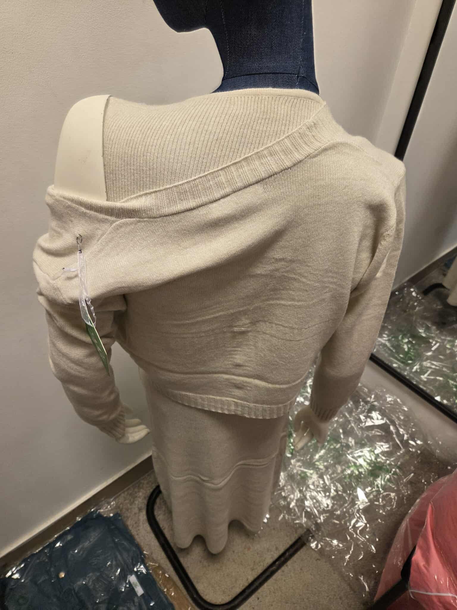 Zimowy Komplet Dzianinowy Sukienka + Sweter