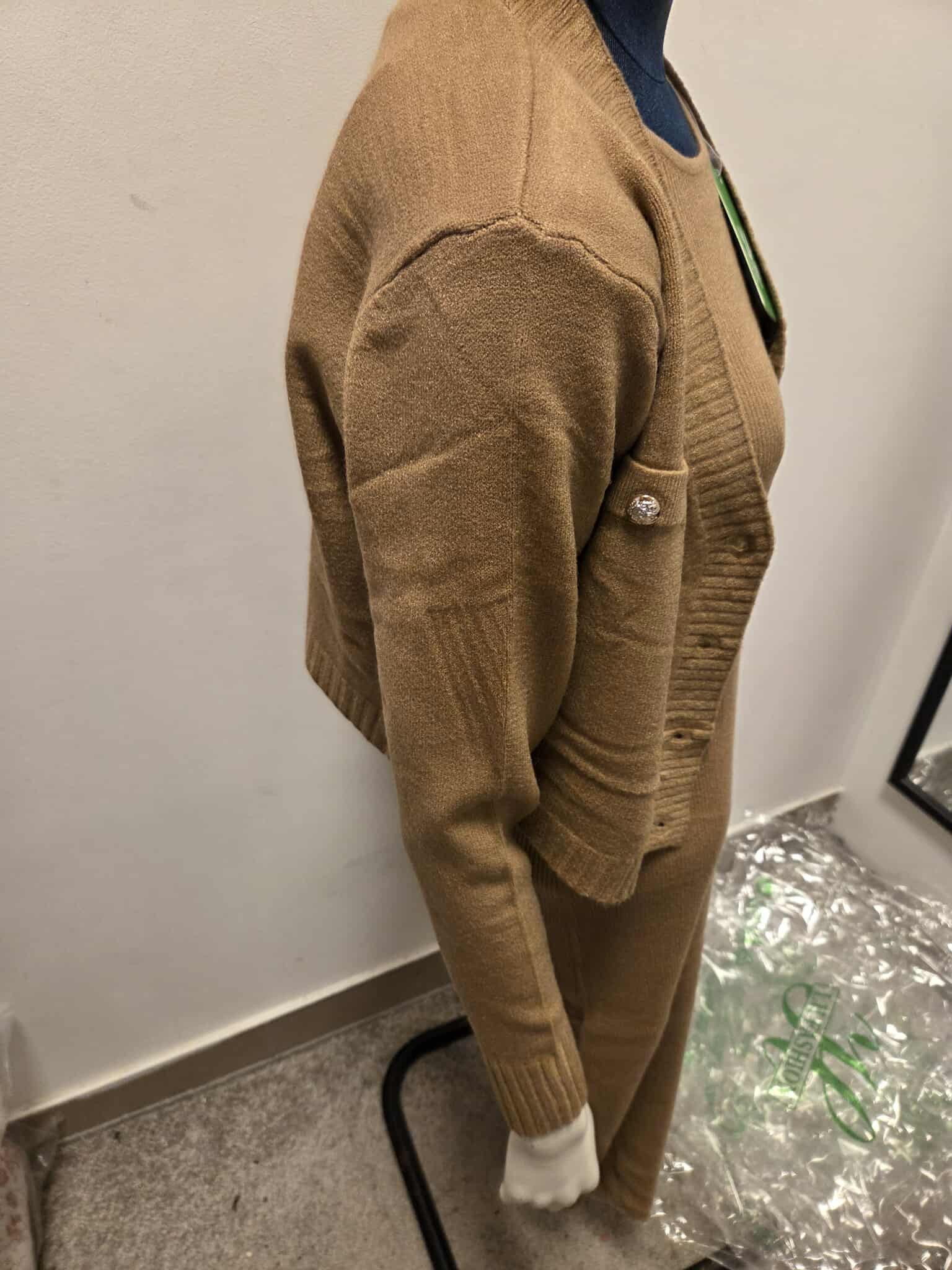 Zimowy Komplet Dzianinowy Sukienka + Sweter