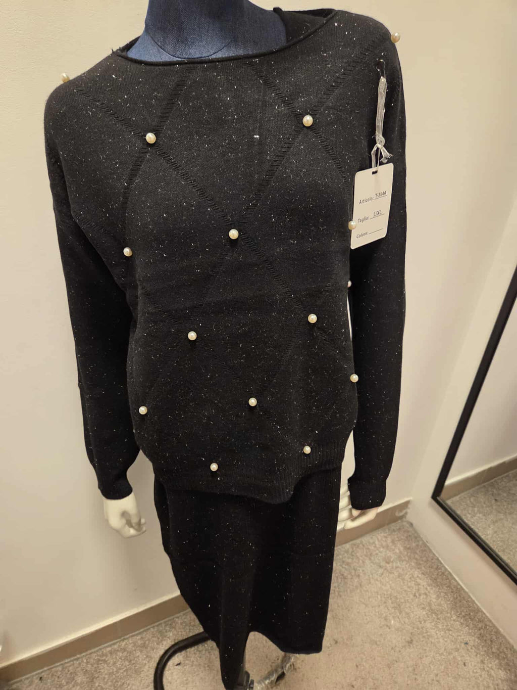 Damski Komplet Swetrowy Sukienka + Sweter