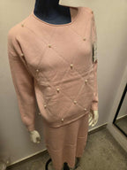 Damski Komplet Swetrowy Sukienka + Sweter