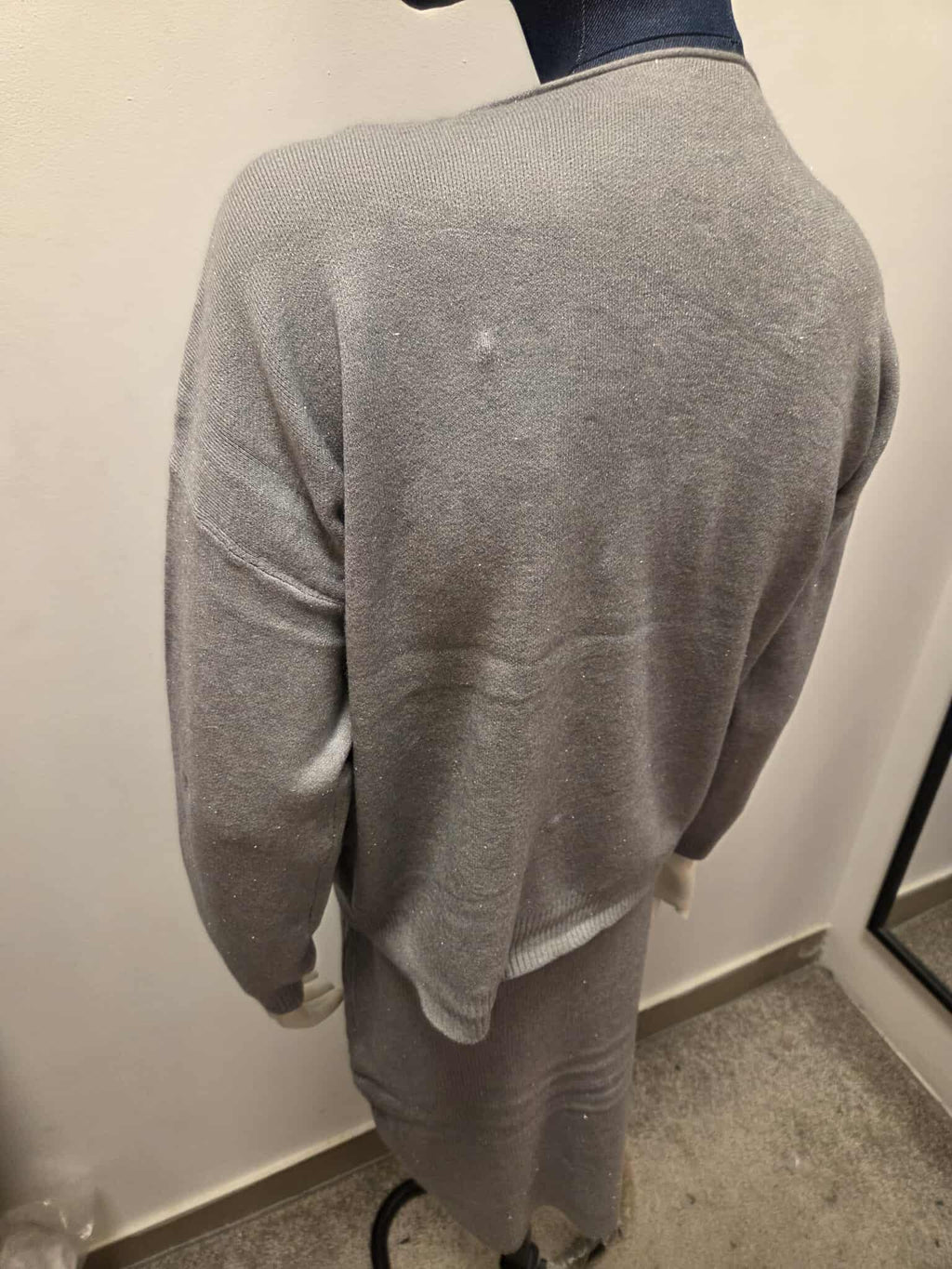 Damski Komplet Swetrowy Sukienka + Sweter