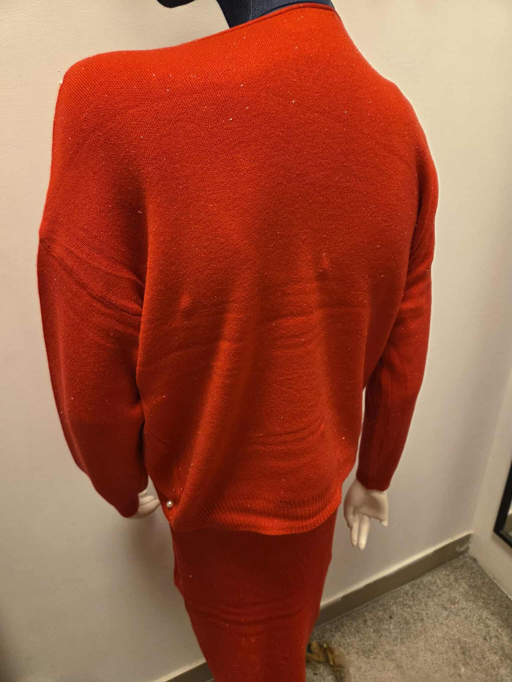 Damski Komplet Swetrowy Sukienka + Sweter