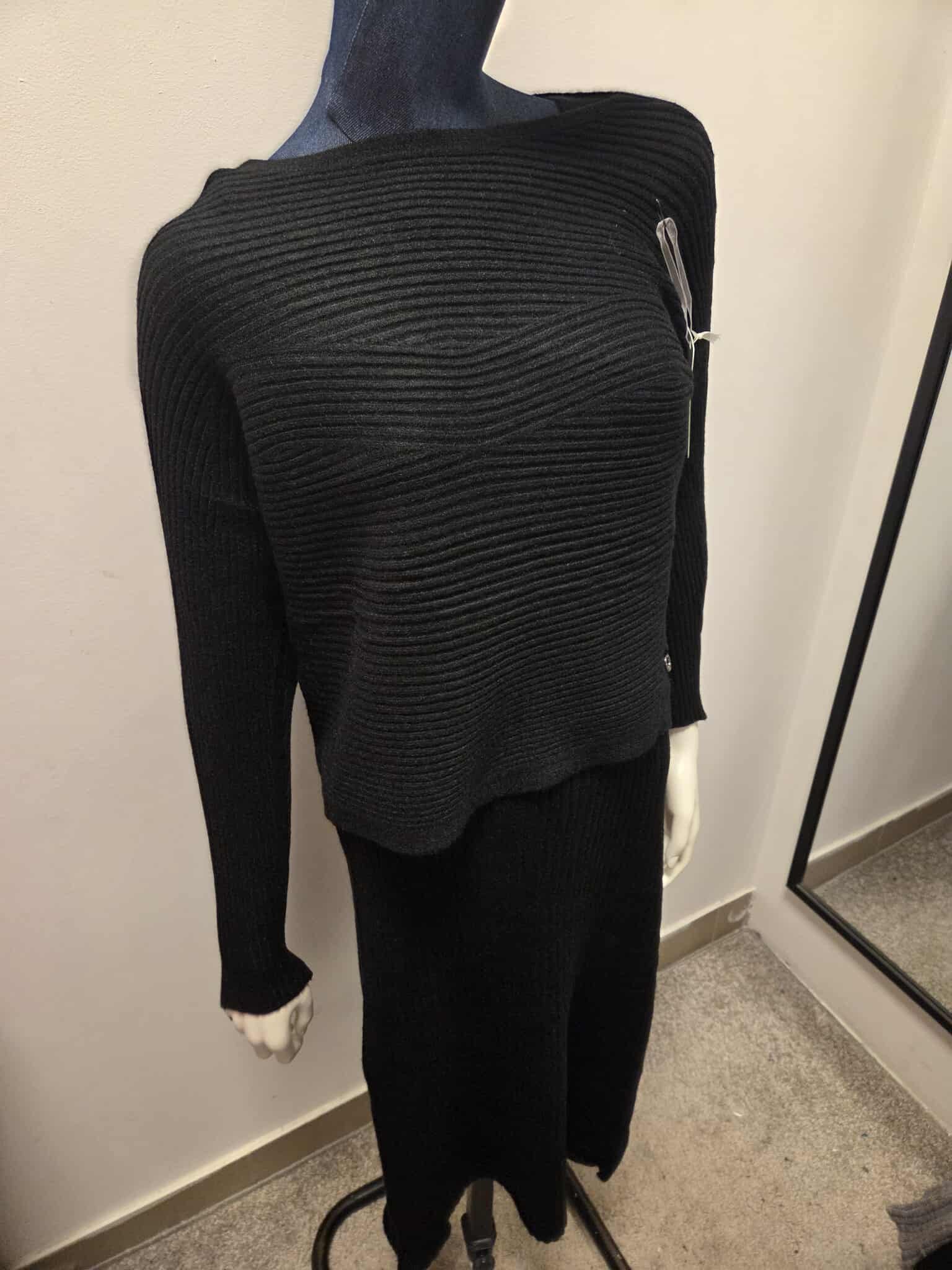 Damski Komplet Dzianinowy Sukienka i Sweter