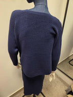 Damski Komplet Dzianinowy Sukienka i Sweter