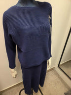 Damski Komplet Dzianinowy Sukienka i Sweter