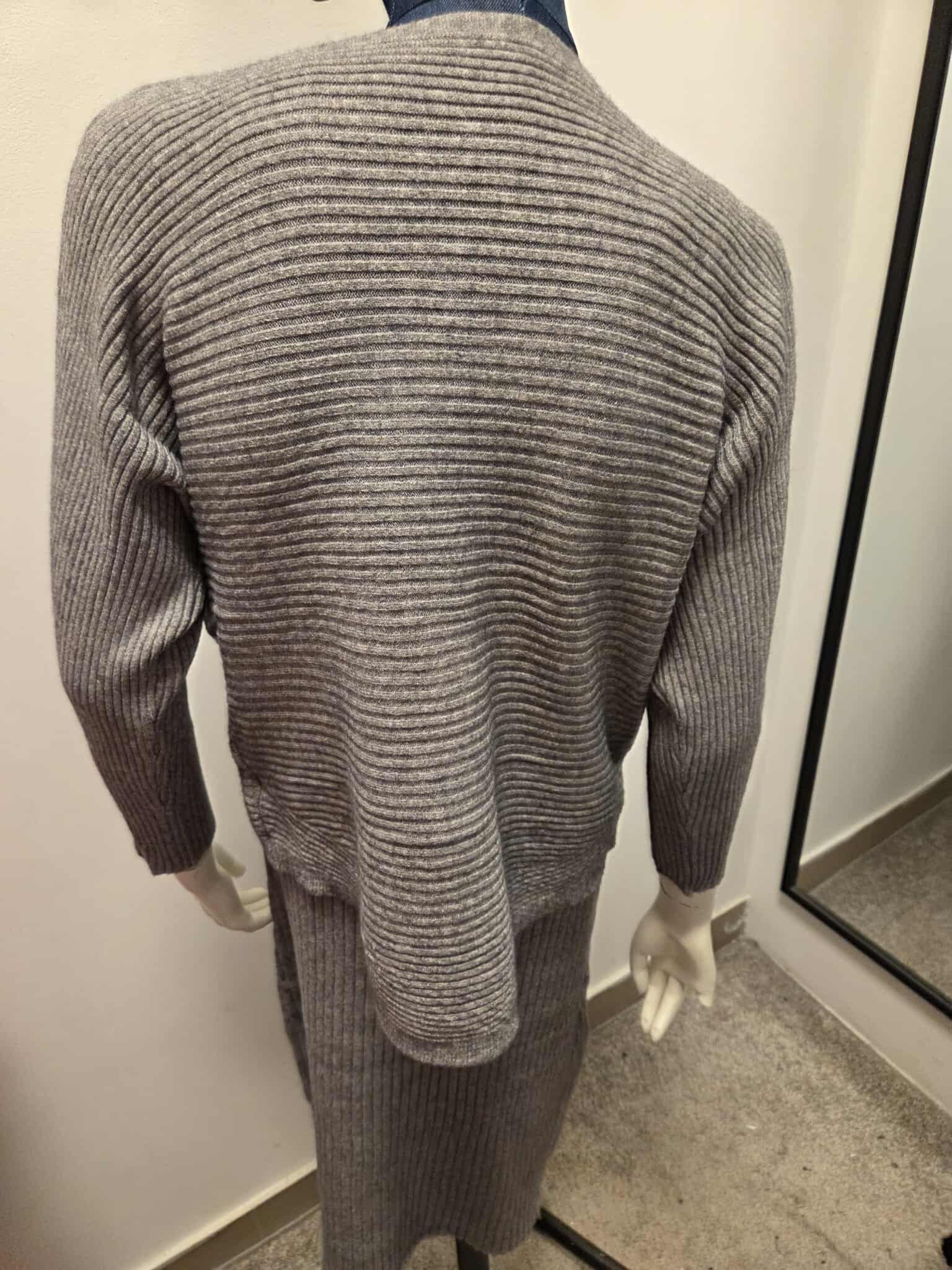 Damski Komplet Dzianinowy Sukienka i Sweter