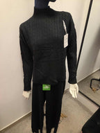 Damski komplet swetrowy z półgolfem: sweter + spodnie