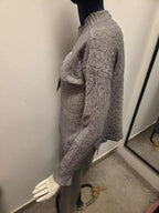 Damski komplet swetrowy z półgolfem: sweter + spodnie