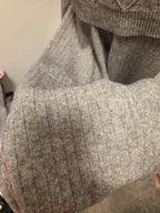 Damski komplet swetrowy z półgolfem: sweter + spodnie